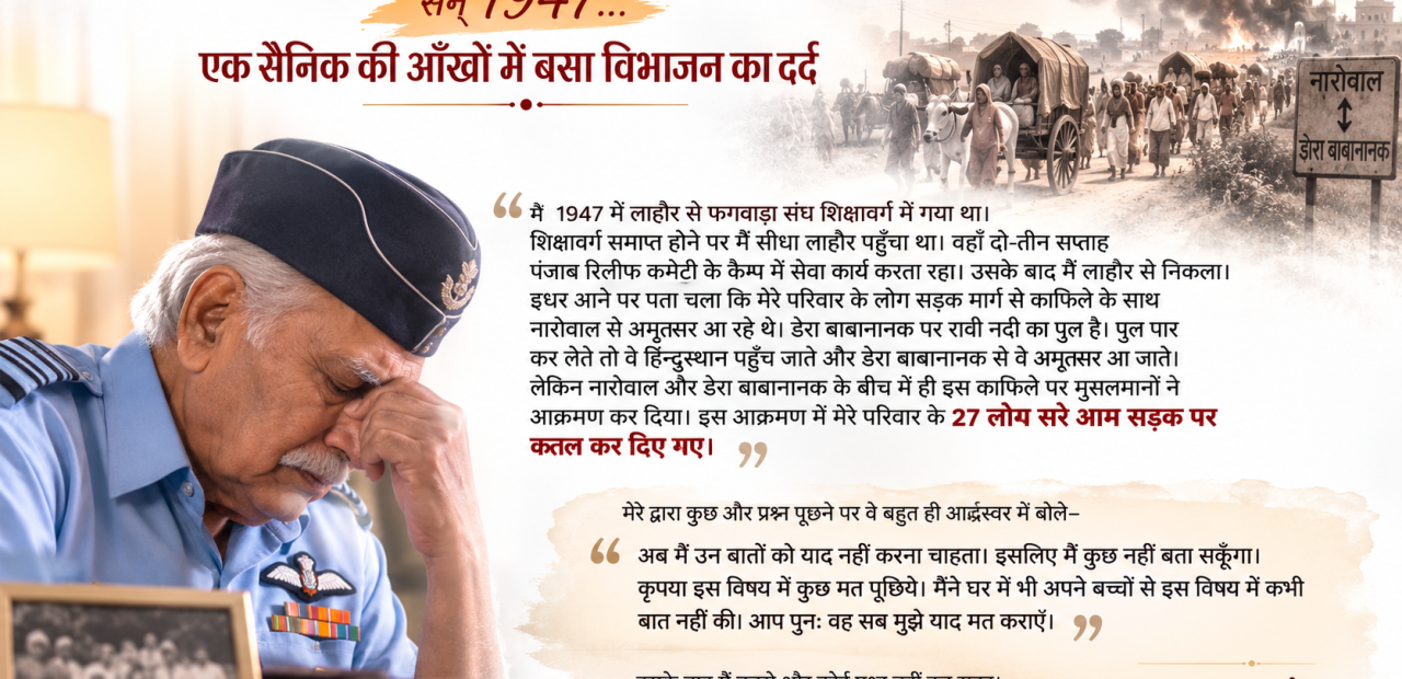 एक सैनिक की आँखों में बसा विभाजन का दर्द