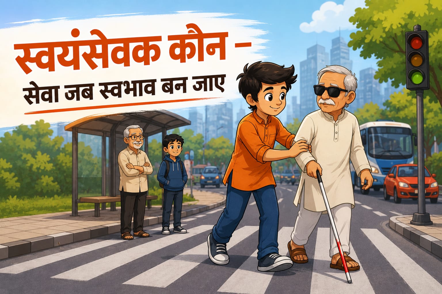 स्वयंसेवक कौन – सेवा जब स्वभाव बन जाए