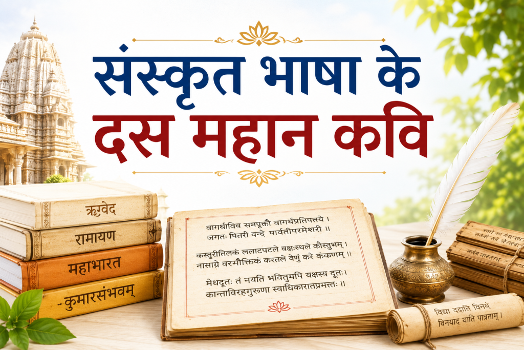 संस्कृत भाषा के दस महान कवि
