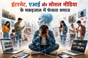 इंटरनेट, एआई और सोशल मीडिया के मकड़जाल में फँसता समाज