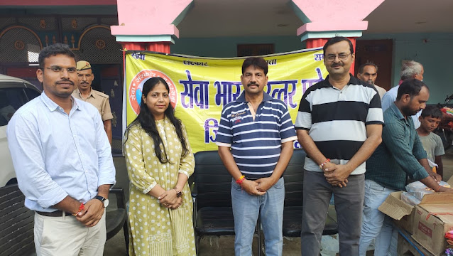 बाढ़ पीड़ितों के बीच सेवा भारती का राहत अभियान जारी